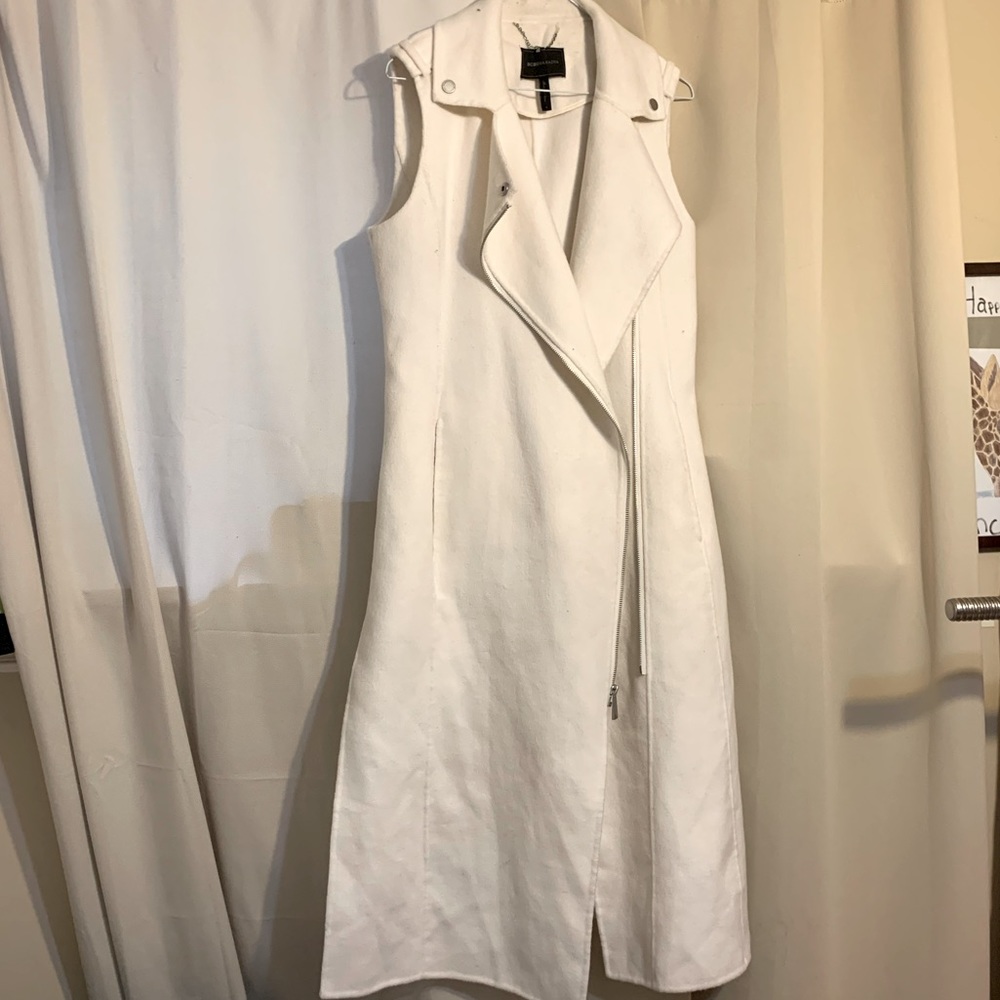 Maxi length wool vest BCBG